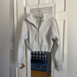 Lululemon Athletica Gray Cropped Hoodie